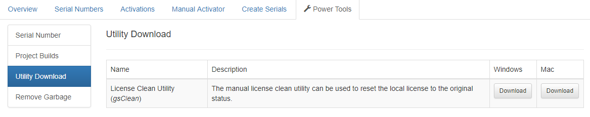 Download KeyClean Utility From Web Portal